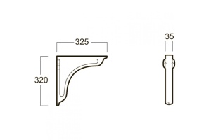 Кронштейн д/рак. бел. керам. - 3