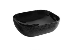 Раковина накладная CeramaLux NC 50 см черный (D1302H004)