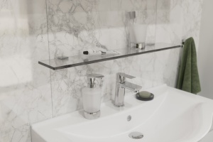 Полка STWORKI Glass Shelf 70 полкодержатели хром - 3