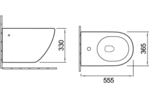Биде подвесное SantiLine SL-5058 - 2