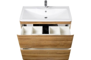 Тумба с раковиной BelBagno 90 светлое дерево - 3