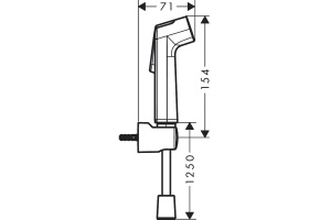 Гигиенический душ Hansgrohe Bidette S хром - 2