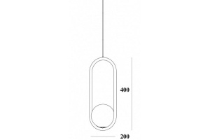 Подвесной светильник Imperiumloft Matthew McCormick hoop 181903-22 - 2