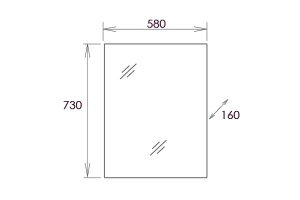Зеркало-шкаф Onika Венеция 58 белый (205843) - 3