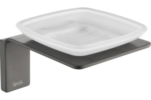 Мыльница IDDIS Slide матовое стекло, графитовый SLIGMG0i42