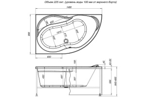 Экран для ванны фронтальный AQUANET Graciosa (00175958) - 2