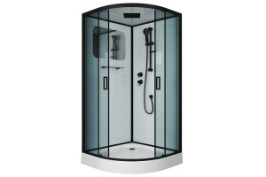 Душевая кабина Niagara Premium 100х100х210 черная NG-6902-01 BLACK