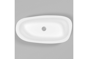 Раковина накладная Whitecross Moonstone E 70х35 белая матовая