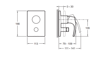 Смеситель Jacob Delafon Symbol E98724-CP для ванны с душем - 2