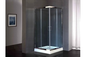 Душевой уголок Royal Bath 90х90 хром стекло прозрачное - 2