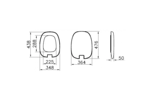 Сиденье для унитаза Vitra Plural белое - 2