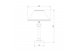 Настольная лампа декоративная Eurosvet Lorenzo 60019/1 венге - 2