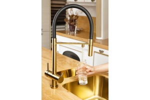 Смеситель Omoikiri Kanto PVD-LG для кухонной мойки - 2