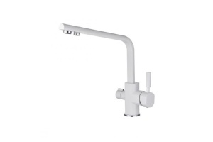 Смеситель Kaiser Decor 40144-10 для кухонной мойки, белый