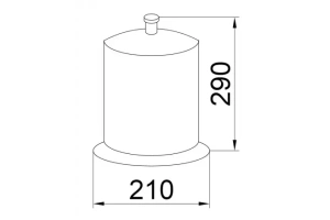 Ведро для мусора Boheme Puro хром - 2