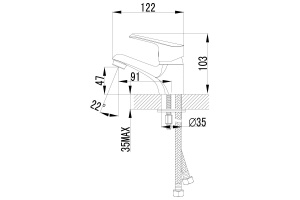 Смеситель для раковины Lemark Partner хром (LM6556C) - 2