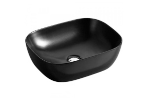 Раковина накладная CeramaLux NC 49 см черный матовый (78104MB)