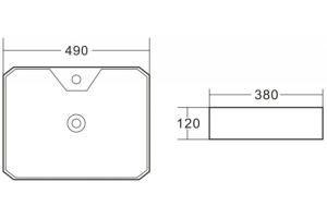 Рукомойник BelBagno BB1387 накладной - 3
