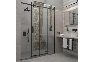 Душевая дверь Veconi Vianno 140, черный (VN74B-140-01-C4)