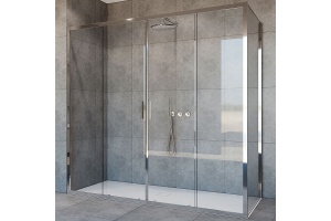 Душевой уголок Vincea Garda 180х100 хром стекло прозрачное
