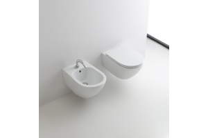 KERASAN Aquatech Биде подвесное c 1отв под смеситель, цвет белый - 2