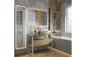 Мебель для ванной DIWO Элиста 100 столешница светлое дерево раковина Moduo 55 Leaf - 2