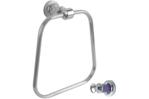 Полотенцедержатель Boheme Murano хром с фиолетовым