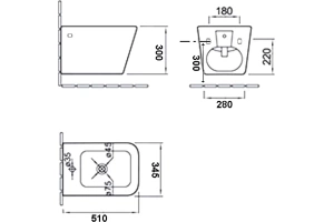 Биде подвесное Esbano Gartez белый глянцевый (ESVBGARTW) - 2