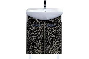 Тумба под раковину Misty Джулия 75 черная глянцевая