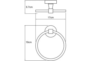 Полотенцедержатель Wasserkraft Isen K-4060 - 3