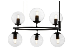 Подвесная люстра LUMINA DECO Ceredo LDP 6034-6 RND BK