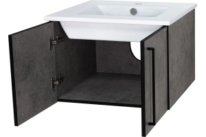 Тумба под раковину Brevita Rock 60 бетон темно-серый (ROCK-06060-50-2) - 2
