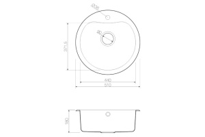 Мойка кухонная Omoikiri Saroma 51-1 IN нержавеющая сталь - 2