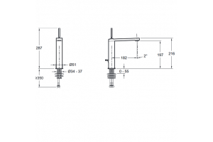 Смеситель Jacob Delafon Composed E73053-TT для раковины - 2