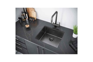 Мойка кухонная Paulmark Marx 48 темный хром  - 3