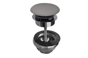 Донный клапан Kerasan серый матовый (923389)