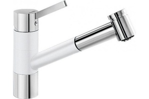 Смеситель для кухонной мойки Blanco Tivo белый, хром (517613)