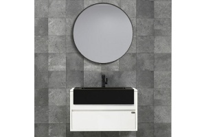 Тумба с раковиной Black&White Universell 80 белая - 3