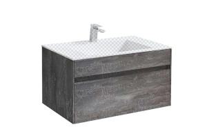Тумба с раковиной Vincea Chiara 80 серое дерево