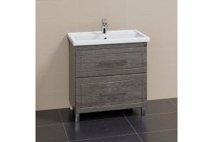 Тумба под раковину напольная Санта Венера 80 темное дерево - 3