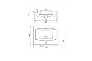 Раковина Элина 60	 - 2