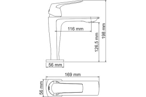 Смеситель Wasserkraft Neime 1903 для раковины - 3