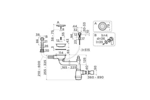 Сифон для кухонной мойки Omoikiri античная латунь (4957092) - 2
