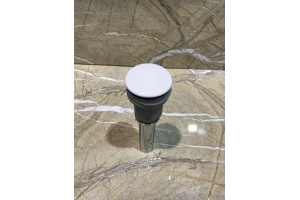 Донный клапан для раковины Ceramalux белый (RD020) - 2