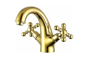 Смеситель для раковины Gappo золото глянцевый