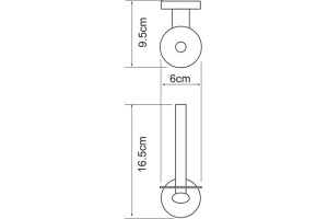 Держатель туалетной бумаги Wasserkraft Rhein K-6297 - 3