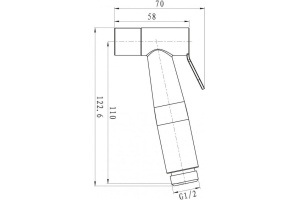 Гигиенический душ BelBagno Nova BB BFS1 IN - 2
