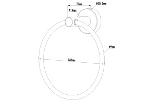 Swedbe Attribut Полотенцедержатель, цвет: черный 9803B - 2