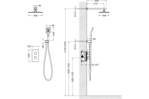 Душевой комплект Timo Petruma SX-5059/03SM черный - 2