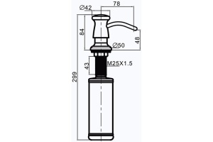 Дозатор жидкого мыла Gappo G403-6 - 2